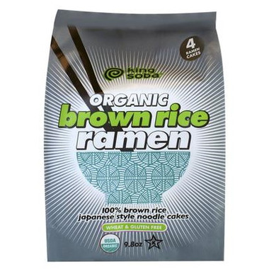 Organic Brown Rice Ramen Noodles, 280g