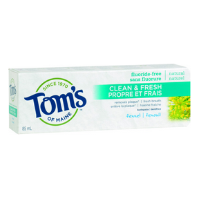 Fluoride-Free Clean & Fresh Fennel Toothpaste, 85mL