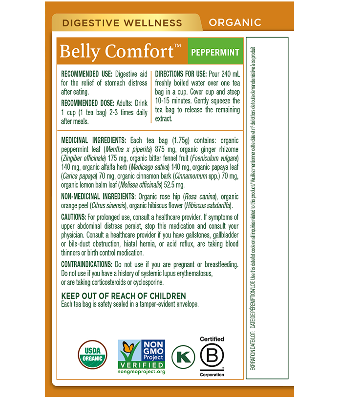 Organic Belly Comfort Peppermint Tea
