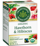 Organic Hawthorn & Hibiscus Tea, 16 Tea Bags