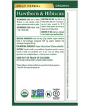 Organic Hawthorn & Hibiscus Tea, 16 Tea Bags
