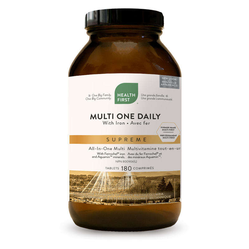 Multi One Daily with Iron Supreme, 180 Tablets