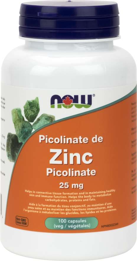 Zinc Picolinate 25mg, 100 Capsules