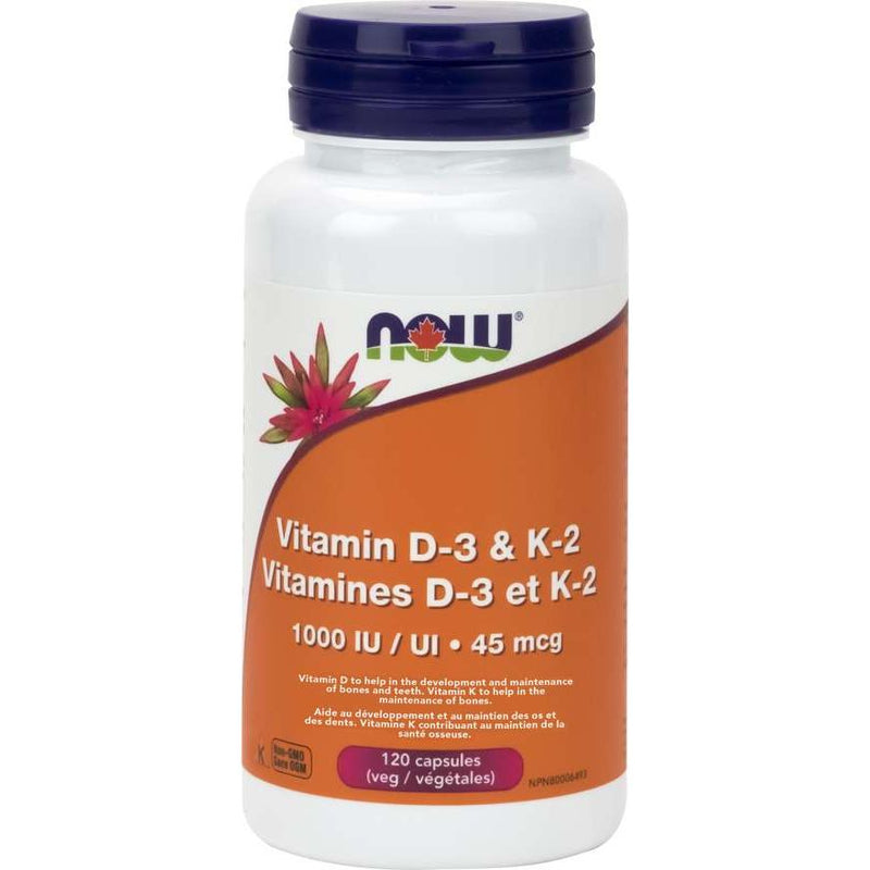 Vitamin D3 & K2, 120 Capsules