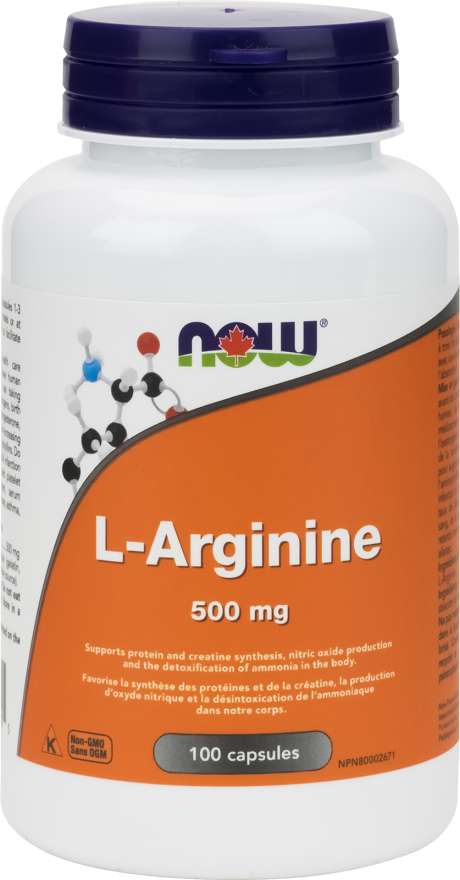 L-Arginine 500mg, 100 Capsules