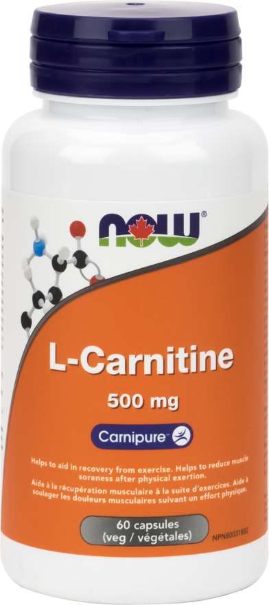 L-Carnitine 500mg, 60 Capsules