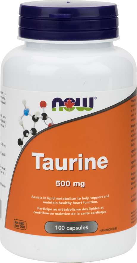 Taurine 500mg, 100 Capsules