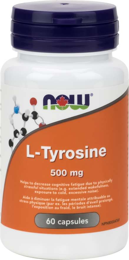 L-Tyrosine 500mg, 60 Capsules