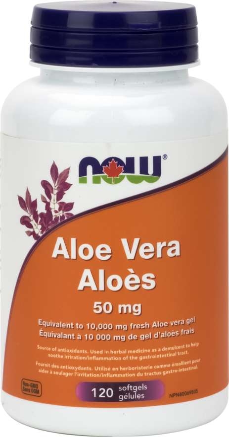 Aloe Vera 50mg, 120 Softgels