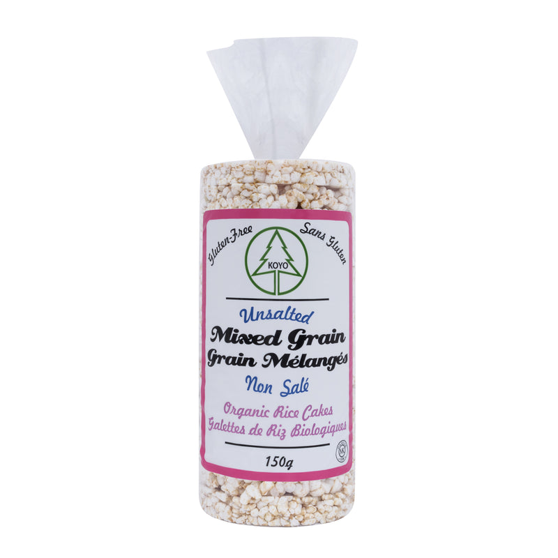 Organic Rice Cakes, Unsalted Mixed Grain