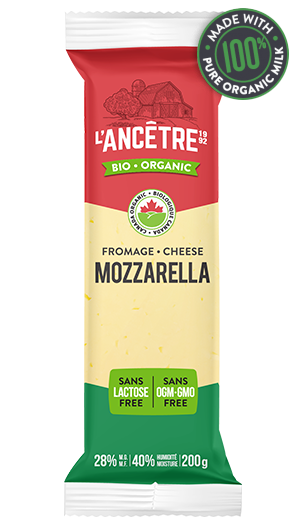 Organic Mozzarella Cheese 28% M.F., 200g