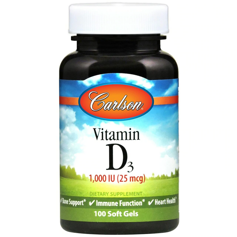 Vitamin D3, 100 Softgels