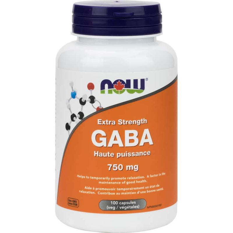 Extra Strength GABA 750mg, 100 Capsules