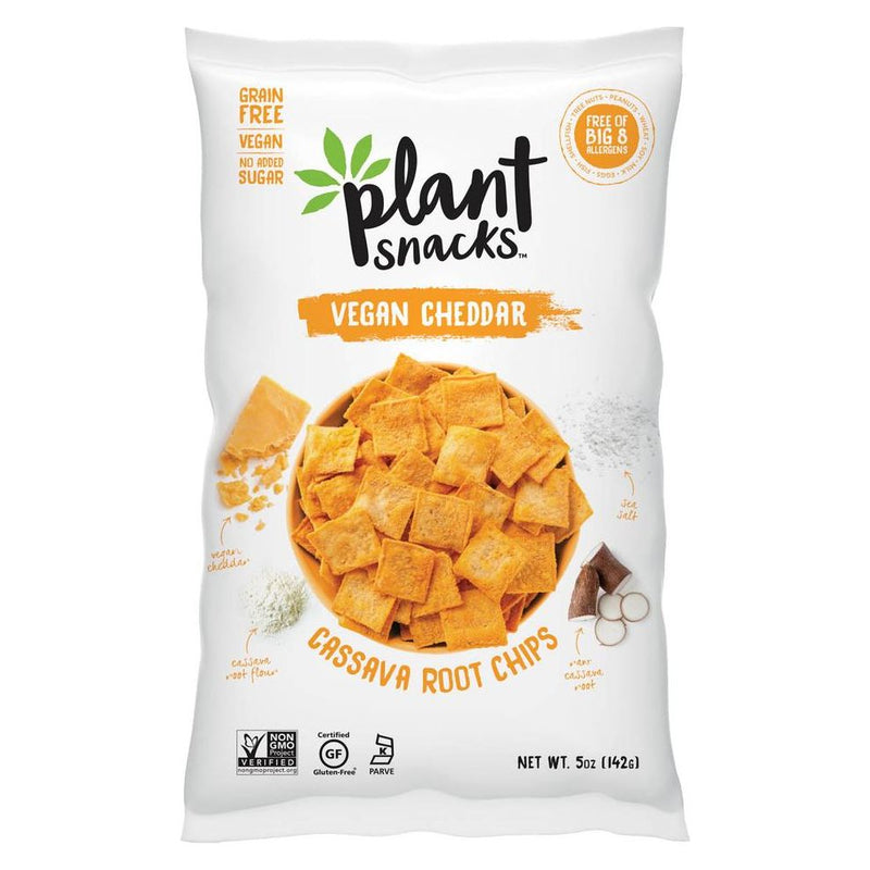Vegan Cheddar Grain-Free Cassava Chips, 142g
