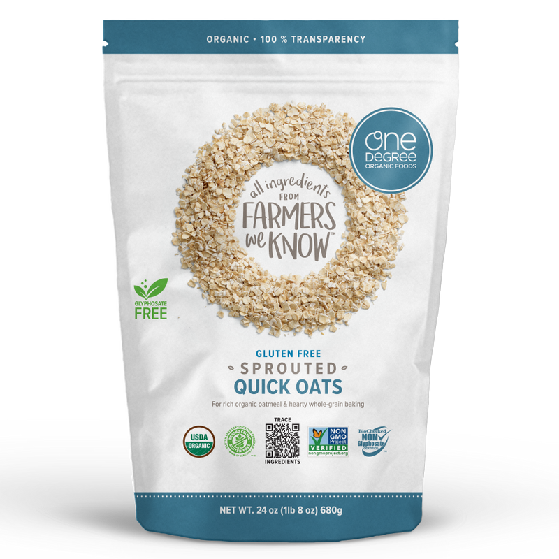 Organic Sprouted Quick Oats, 680g