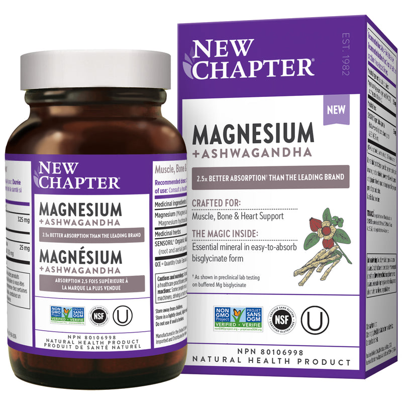 Magnesium + Ashwagandha, 30 Tablets