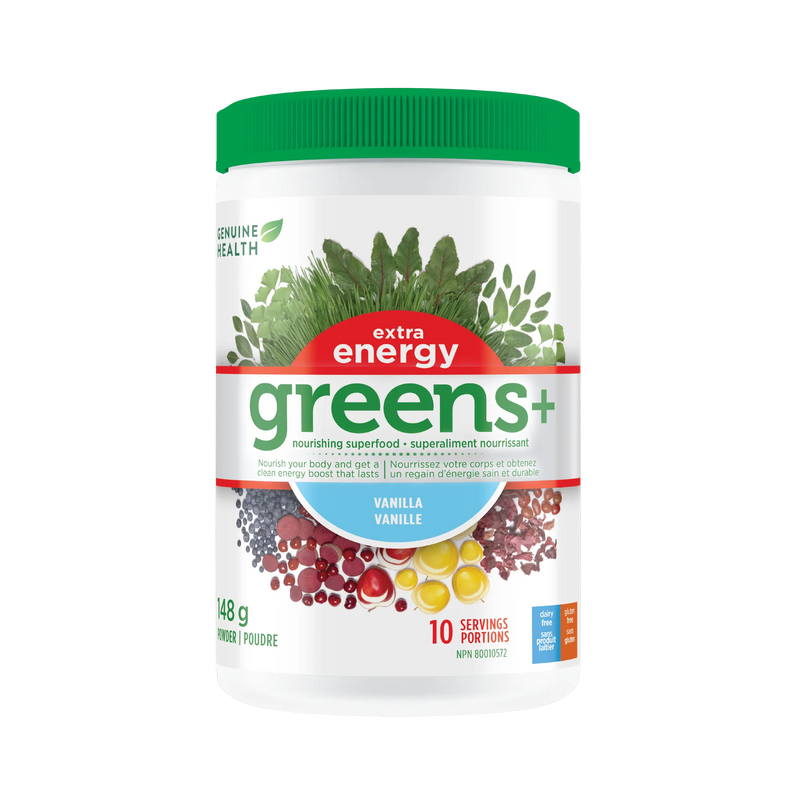 Greens+ Extra Energy, Vanilla 444g
