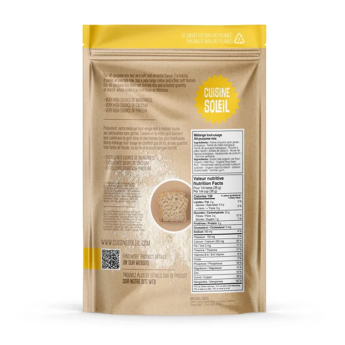 Organic Protein-Rice All-Purpose Gluten Free Flour Mix, 1kg