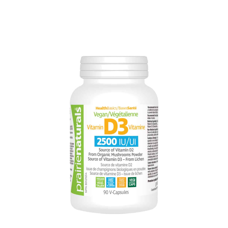 Vegan Vitamin D3 2500IU, 90 Capsules