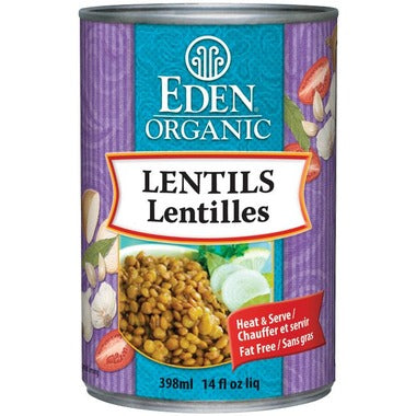 Organic Lentils, 398mL