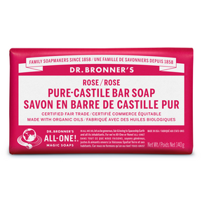 Pure Castile Bar Soap, Rose 140g
