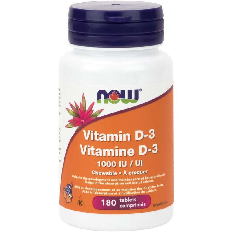 Vitamin D3 1000IU, 180 Chewable Lozenges