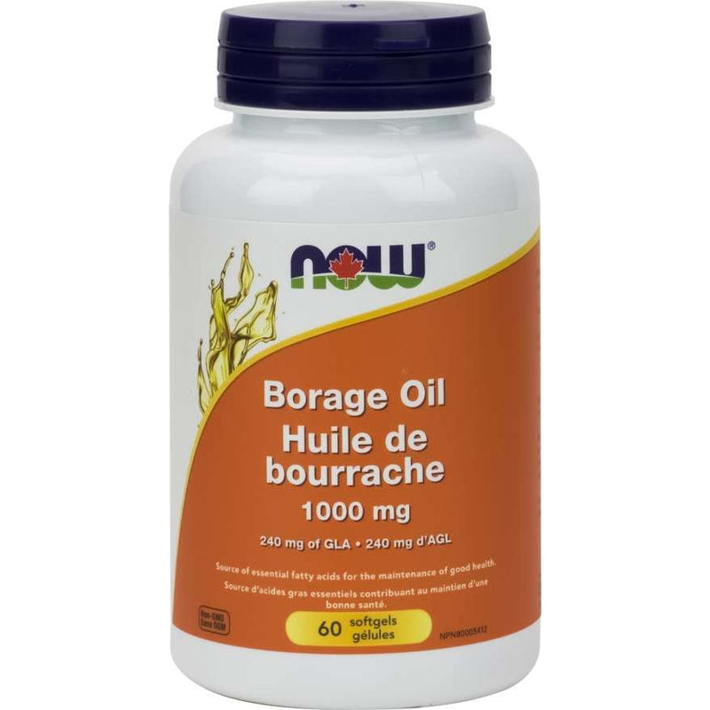 Borage Oil 1000mg, 60 Softgels